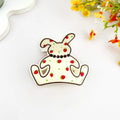 Strawberry Bunny Acrylic Hair Claw Clip