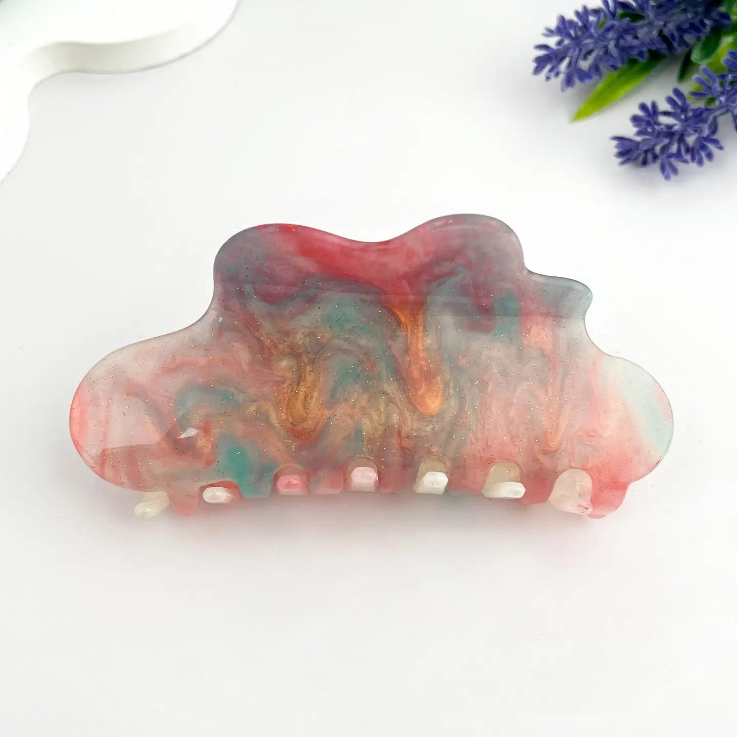 Sparkling Starry Sky Acrylic Cloud Hair Claw Clip