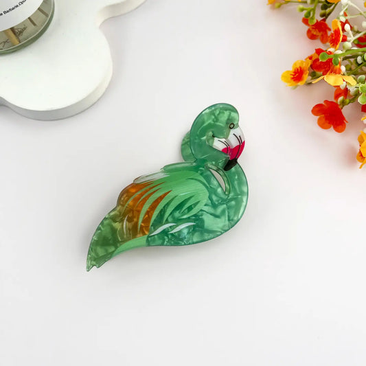 Realistic Flamingo Animal Candy Color Hair Claw Clip