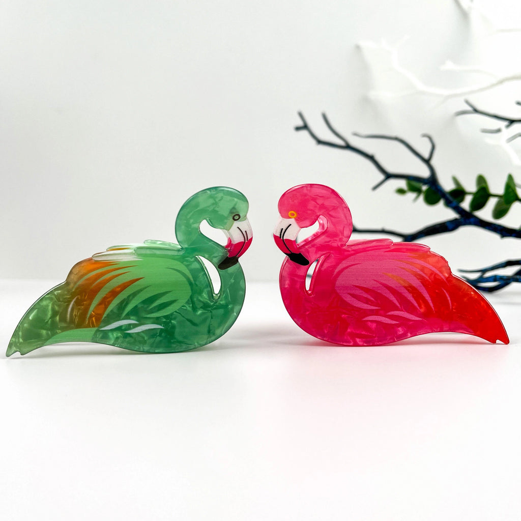 Realistic Flamingo Animal Candy Color Hair Claw Clip