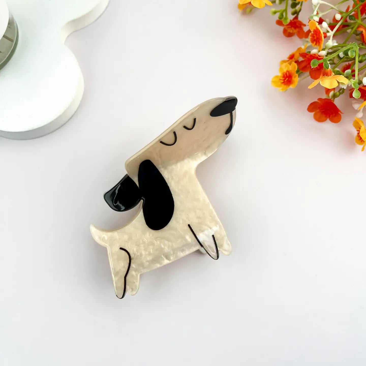 Playful Cute Puppy Cartoon Animal Hair Claw Clip
