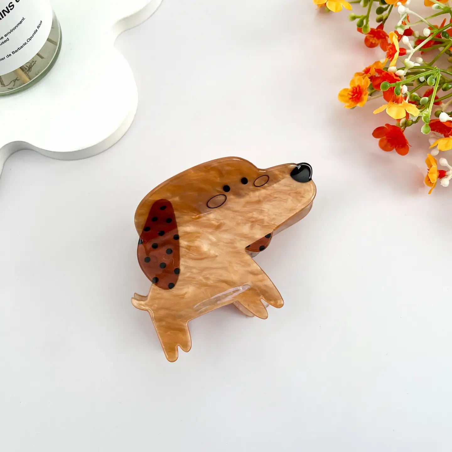 Playful Cute Puppy Cartoon Animal Hair Claw Clip
