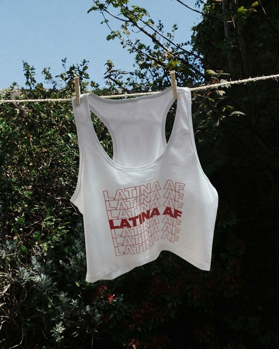 Latina Af Cropped Tank Top
