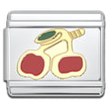 Italian Bracelet Charm - Cherries 9mm Links