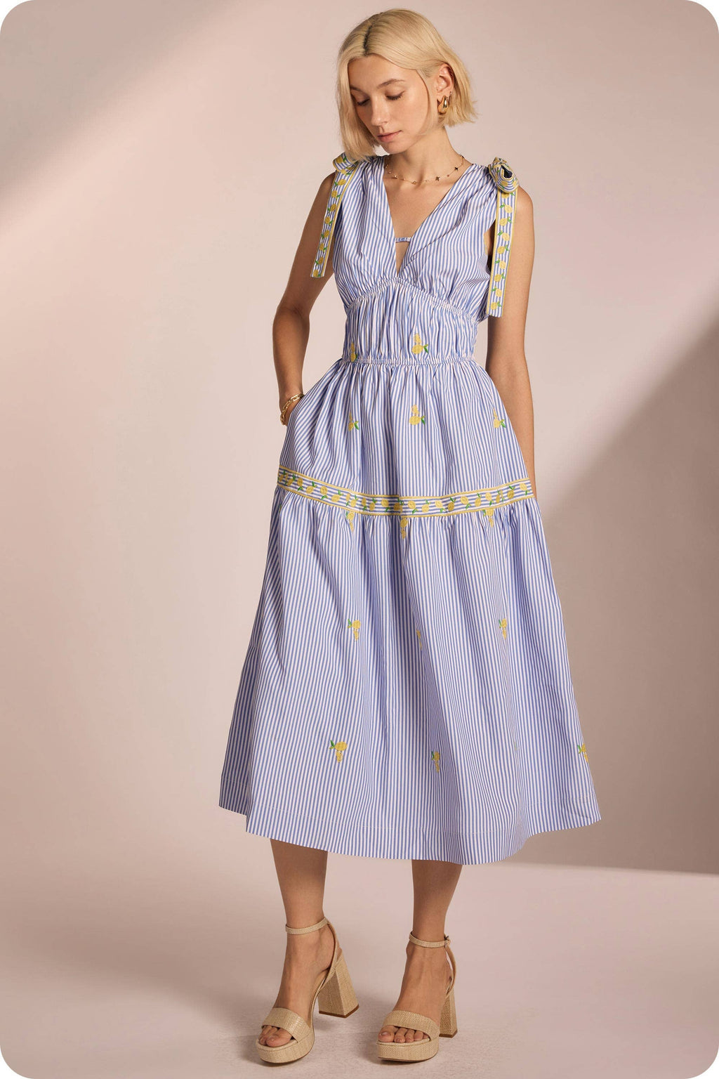 Bella Citrina Midi Dress