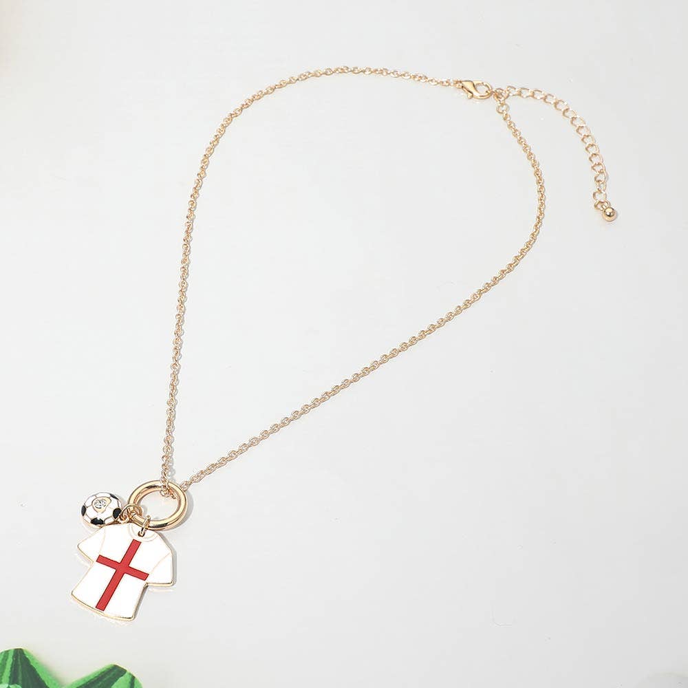 World Cup Soccer Jersey Necklace