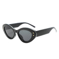 Oval Frame Cat-Eye Sunglasses Stylish UV400 Protection