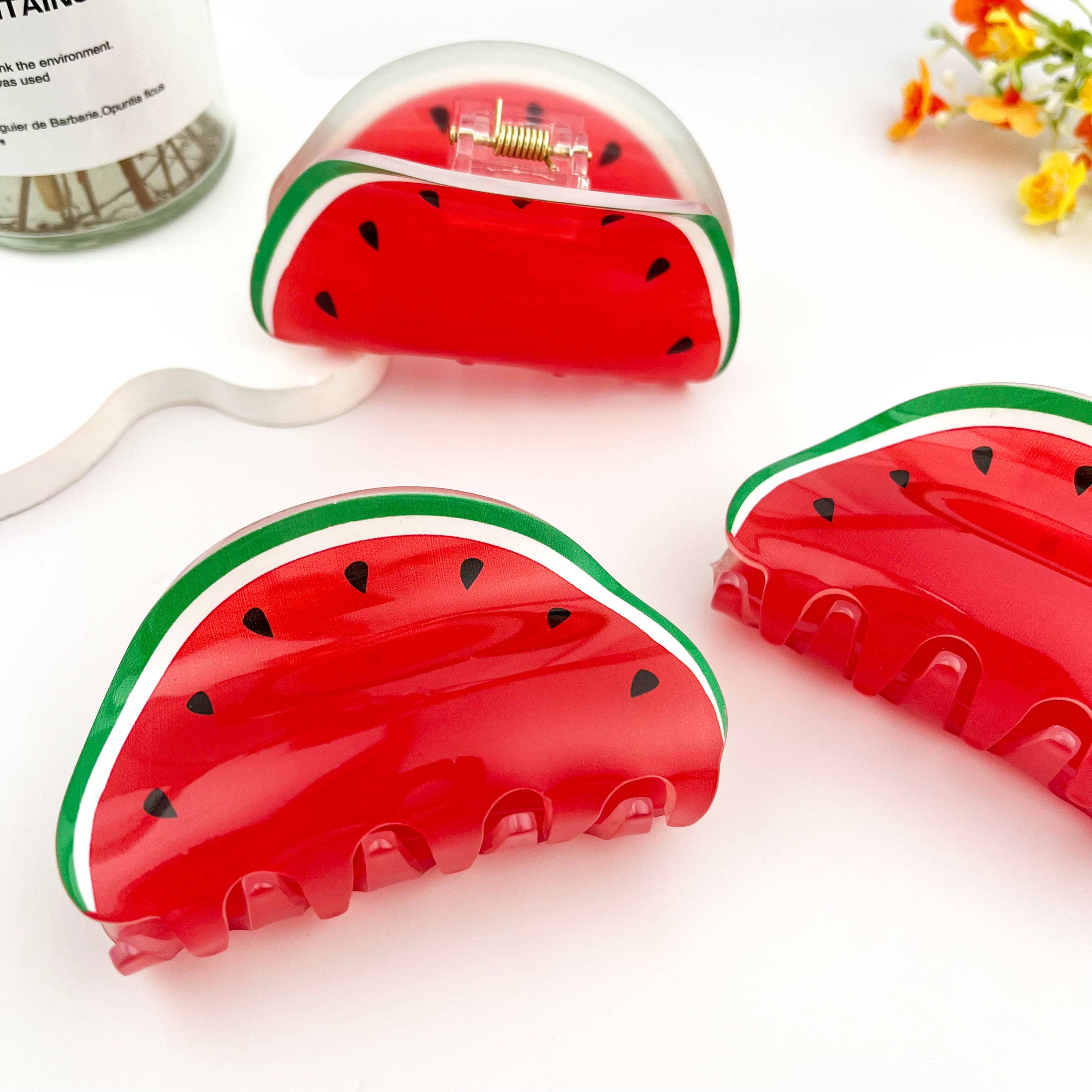 Juicy Watermelon Fruit Hair Claw Clip – Fun Summer Style