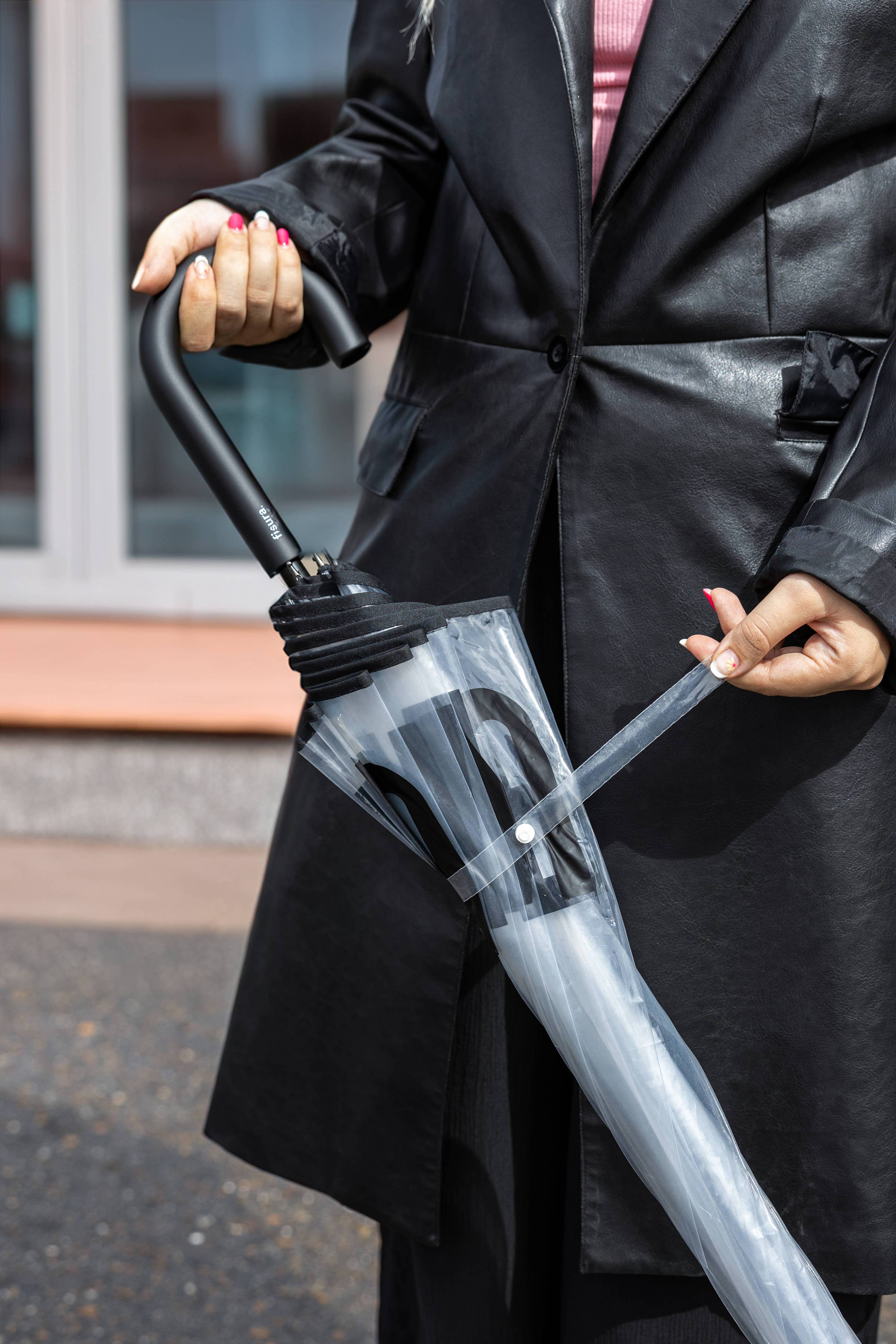 Transparent Umbrella "Fucking Rain"
