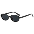 Oval Cat Eye Red Frame Glasses Retro Chic for Women