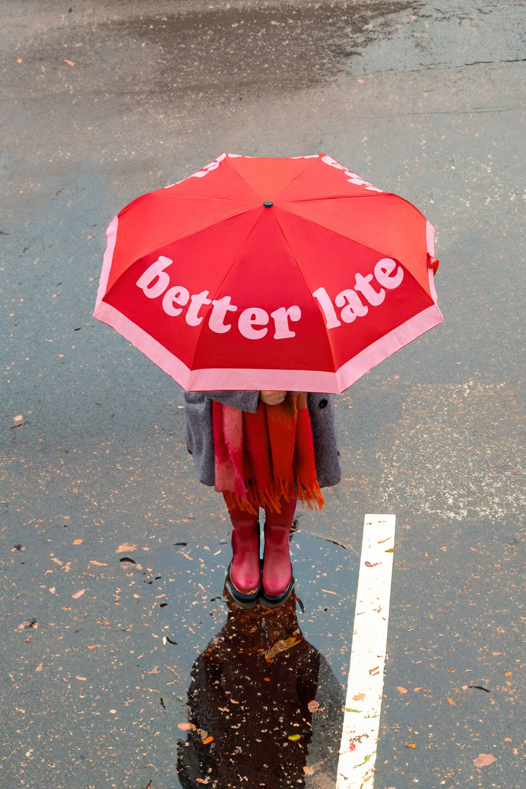 Folding Umbrella "Better Late Than Ugly"