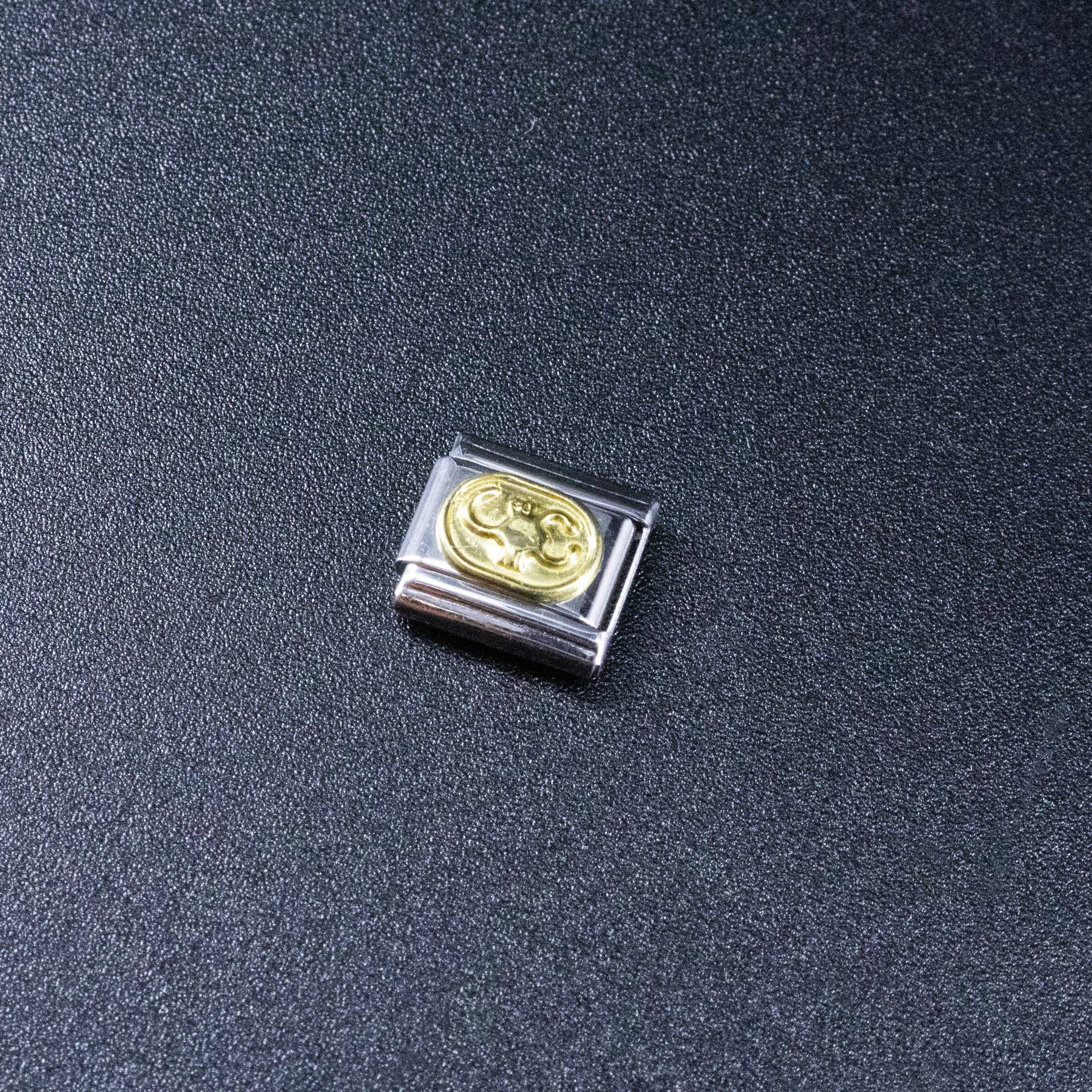 Italian Charms - Scorpio Zodiac, 9mm Gold Bracelet Links