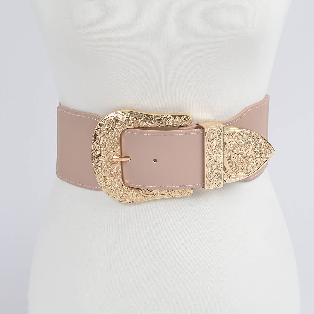 Wide Multi Metal Elastic Belt