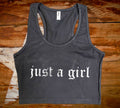 Just a Girl Crop Tank Top