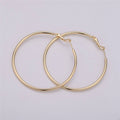 50mm 55mm Gold filled Hoops Earrings w/Clutch, 14k Gold-Filled Findings 1 Pair 1mm Gold Filled Hoops, Hoop Earrings