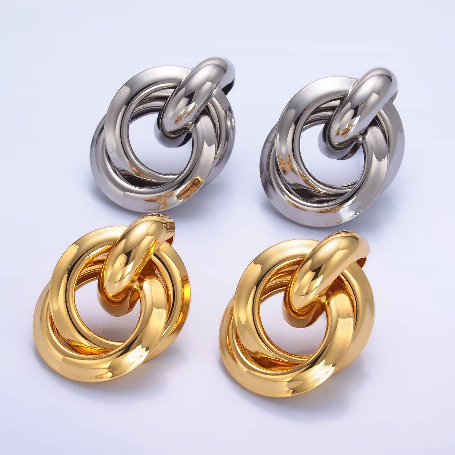 24K Gold Filled Minimalist Door Knocker Studs | Q526 Q530