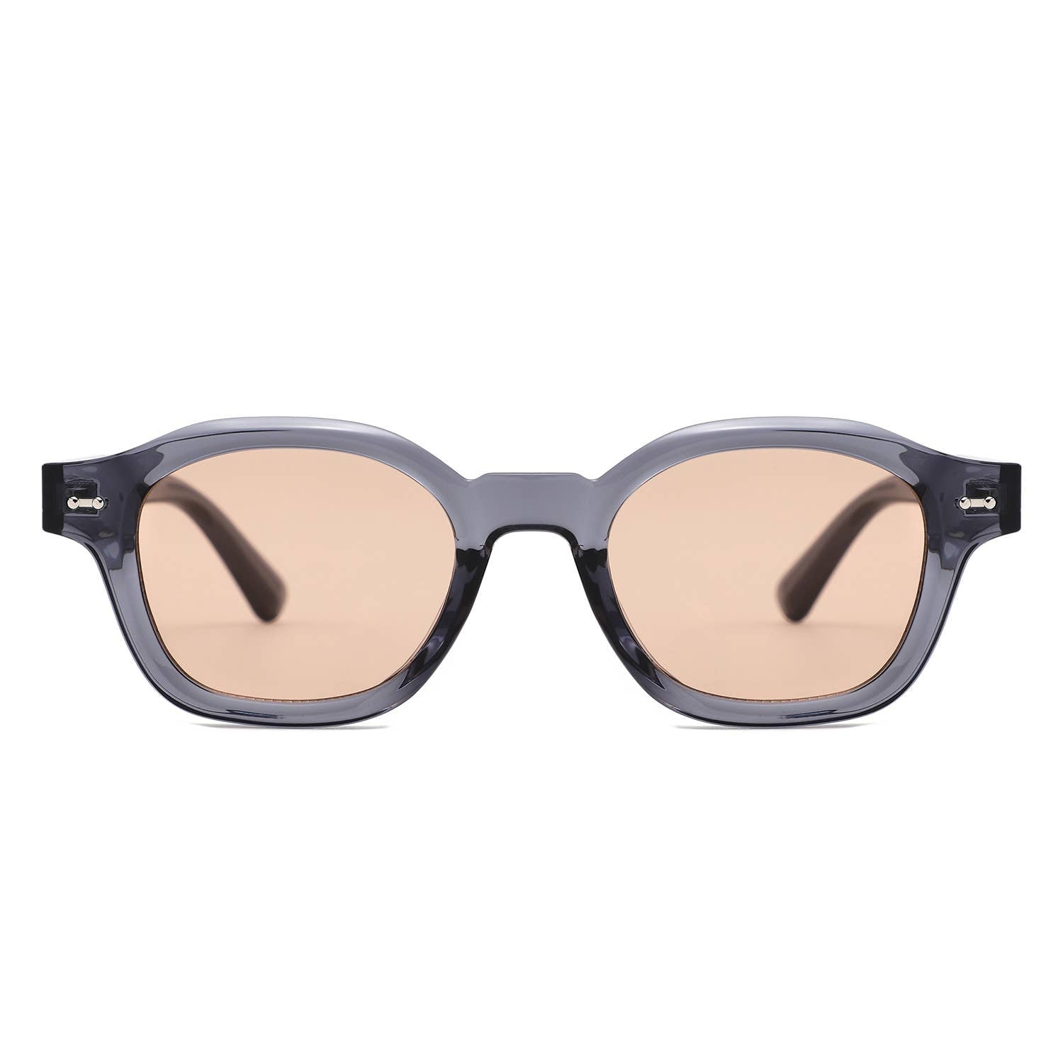 Classic Round Thick Frame Modern Sunglasses