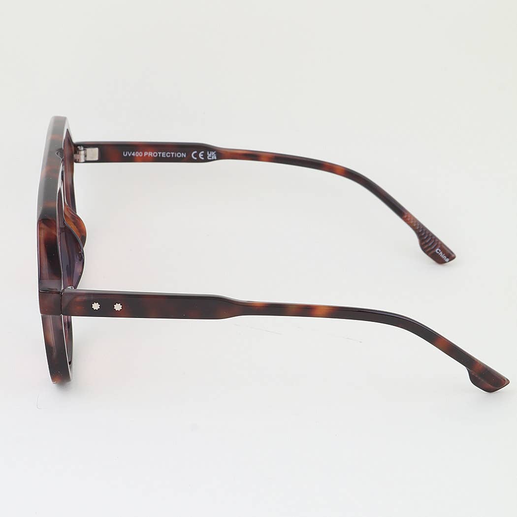 Bolted Aviator Block Sunglasses