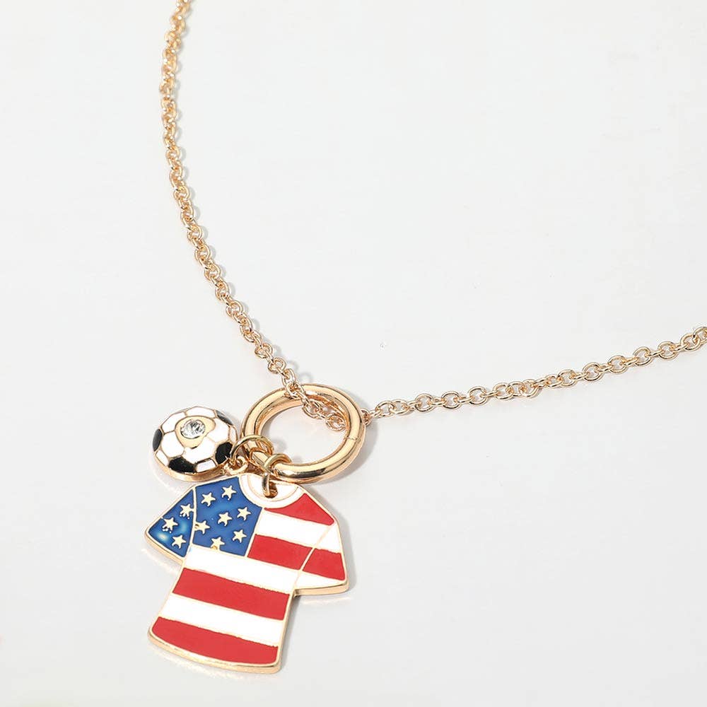 World Cup Soccer Jersey Necklace