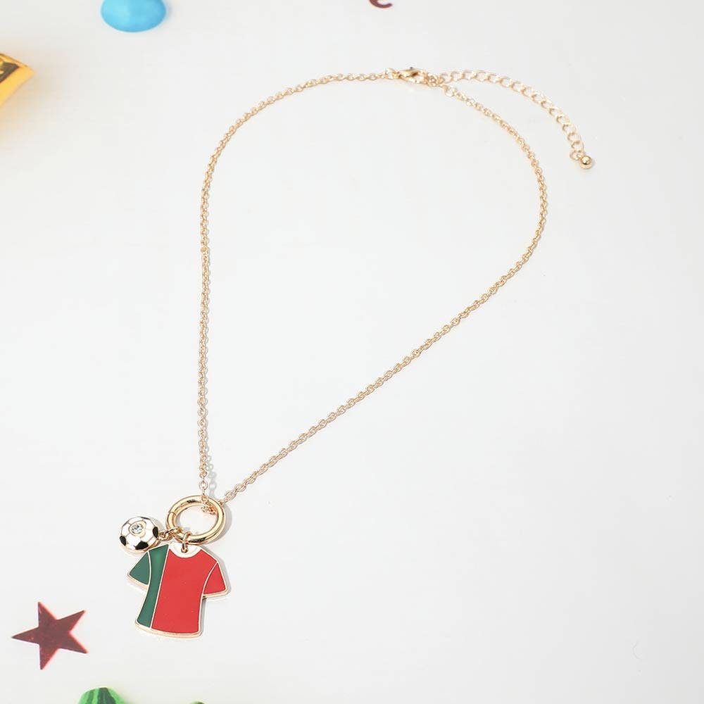 World Cup Soccer Jersey Necklace