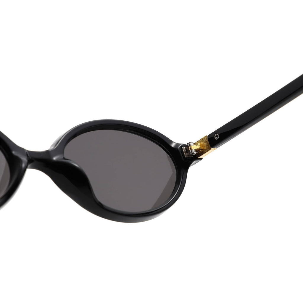 Retro Oval Slim Vintage Round Sunglasses