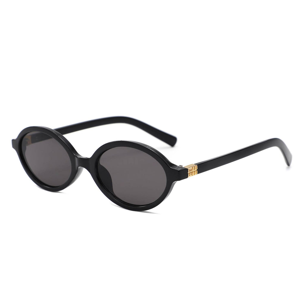 Retro Oval Slim Vintage Round Sunglasses