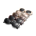 Women Cat Eye Sleek Angular Thick Frames Fashion Sunglasses