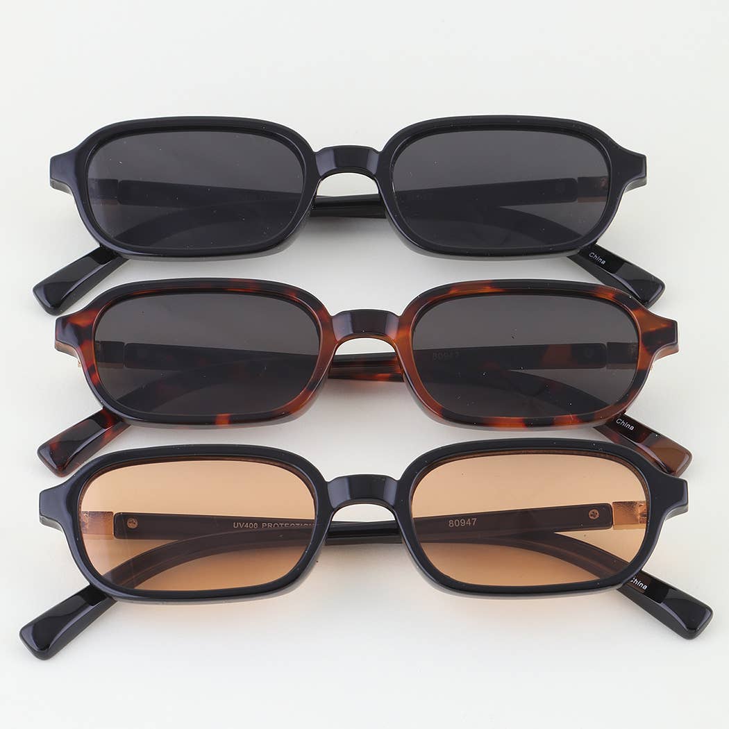 Chic Pyramid Frame Round Sunglasses