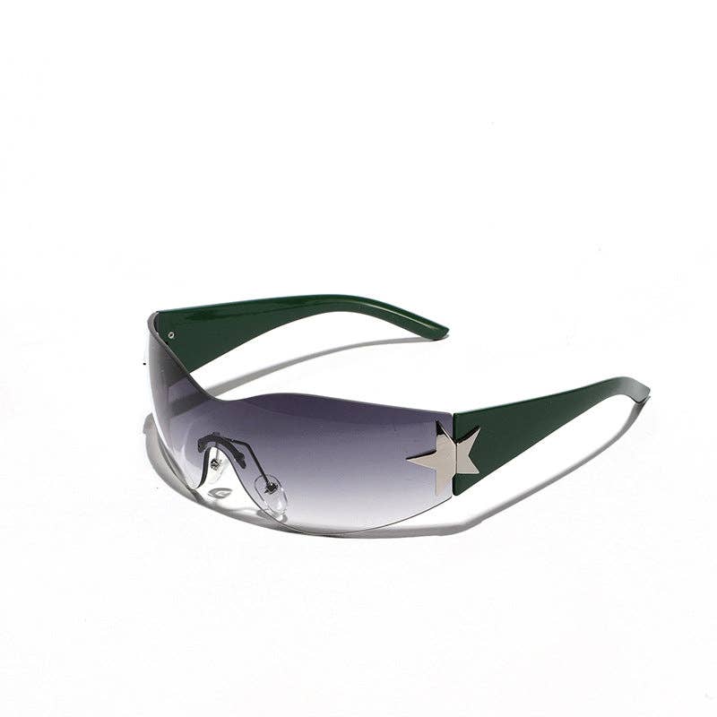 Trendy Star-Shaped Rimless Sunglasses for Men and Women