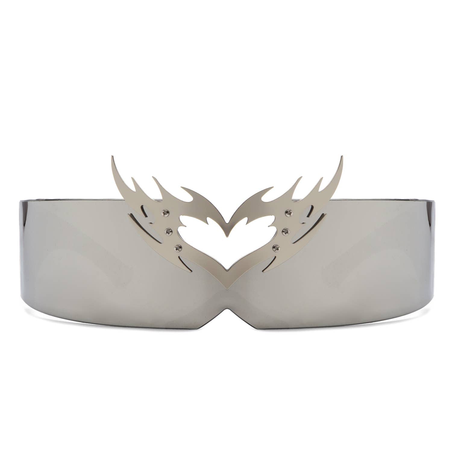 Futuristic Cyclops Wraparound Translucent Crown Sunglasses