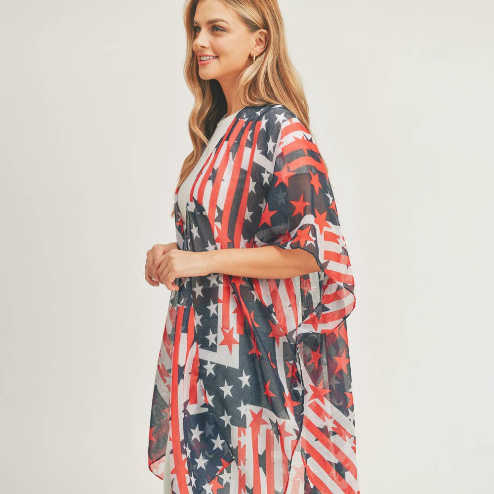American USA Flag Kimono II