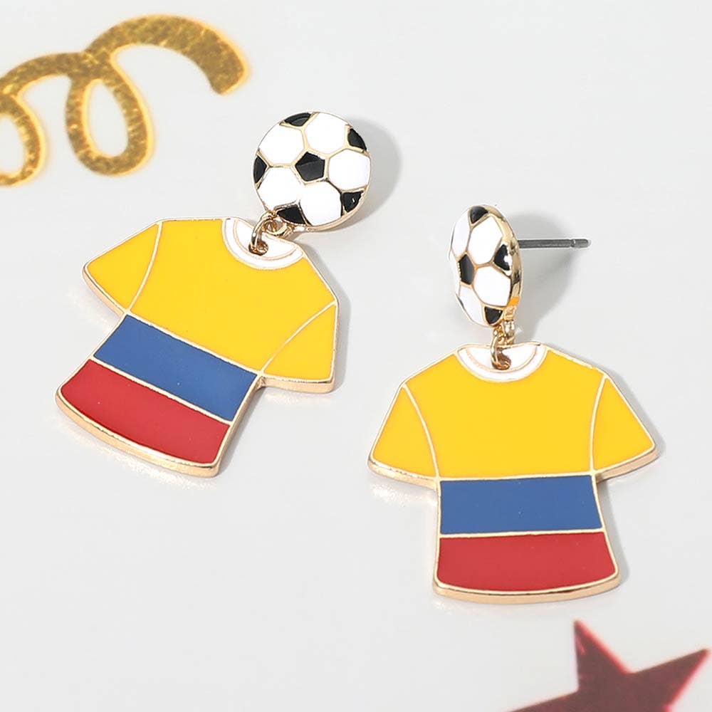 FIFA World Cup Jersey Earrings