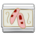 Italian Bracelet Charm 9mm modular for Men & Women  - Ballet slipper