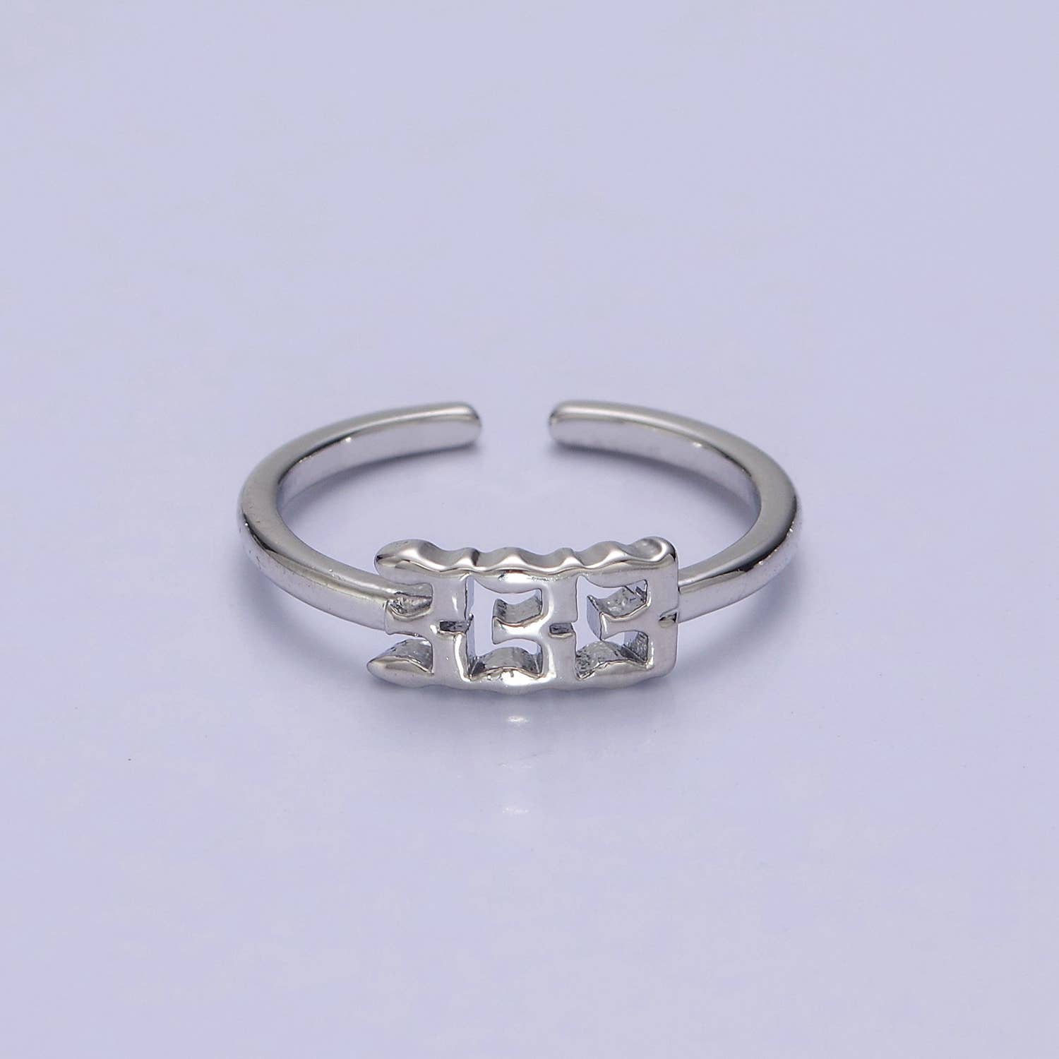 Gold/Silver Number Minimalist Casual Open Ring O2047~O2064