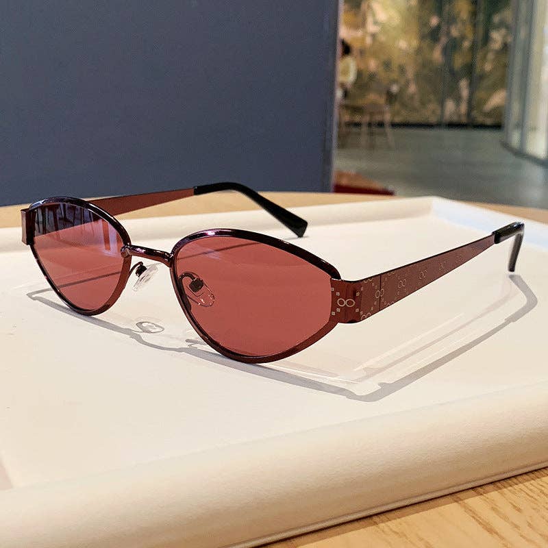 Trendy Metal Cat Eye Sunglasses for Women