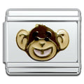 Italian Bracelet Charm 9mm modular for Men & Women - Monkey