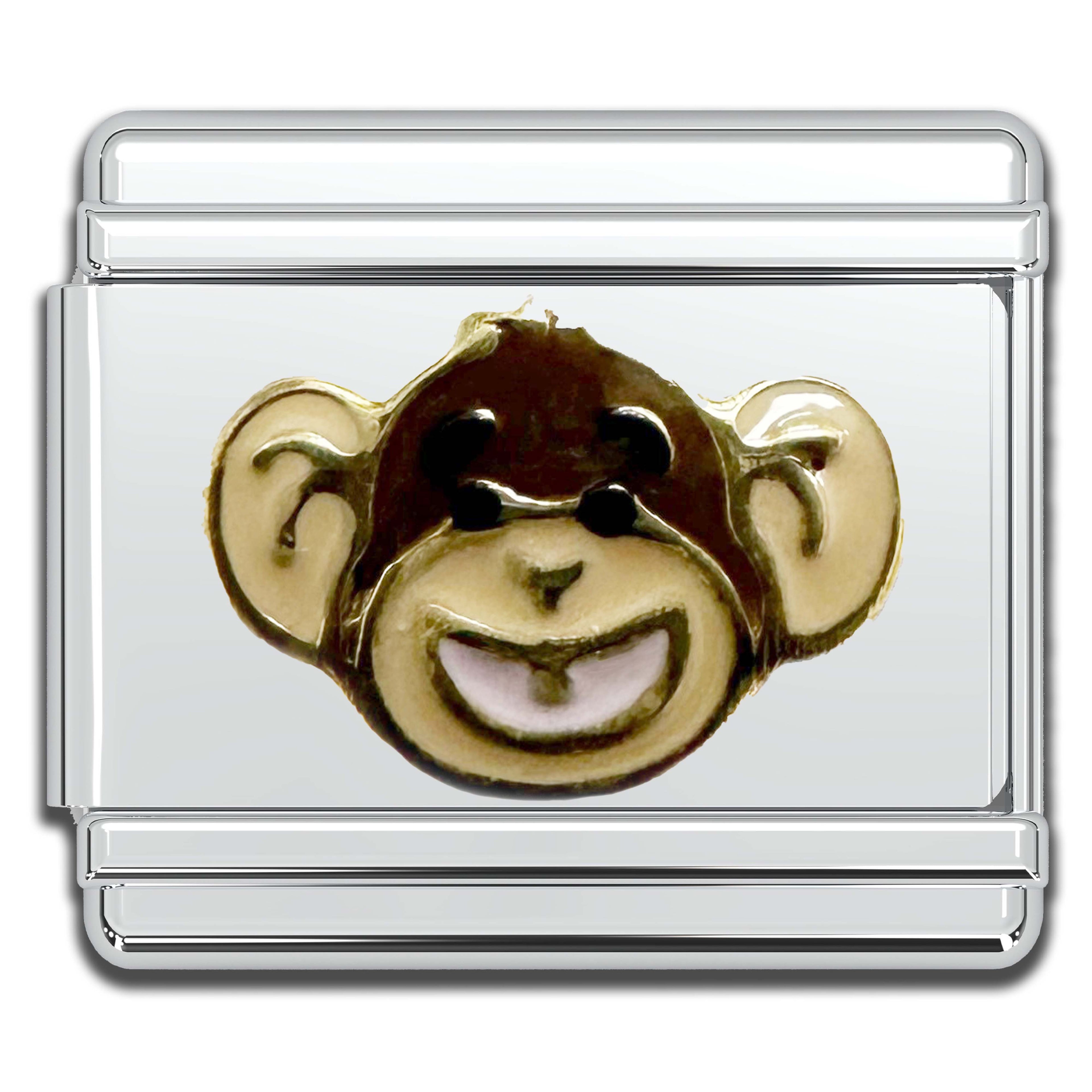 Italian Bracelet Charm 9mm modular for Men & Women - Monkey