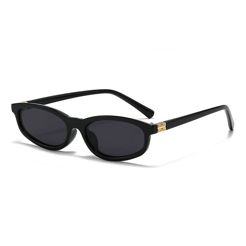 Stylish Black Frame Square Sunglasses With UV400 Protection