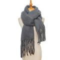 Solid Color Simple Tassel Scarves DPKS1011
