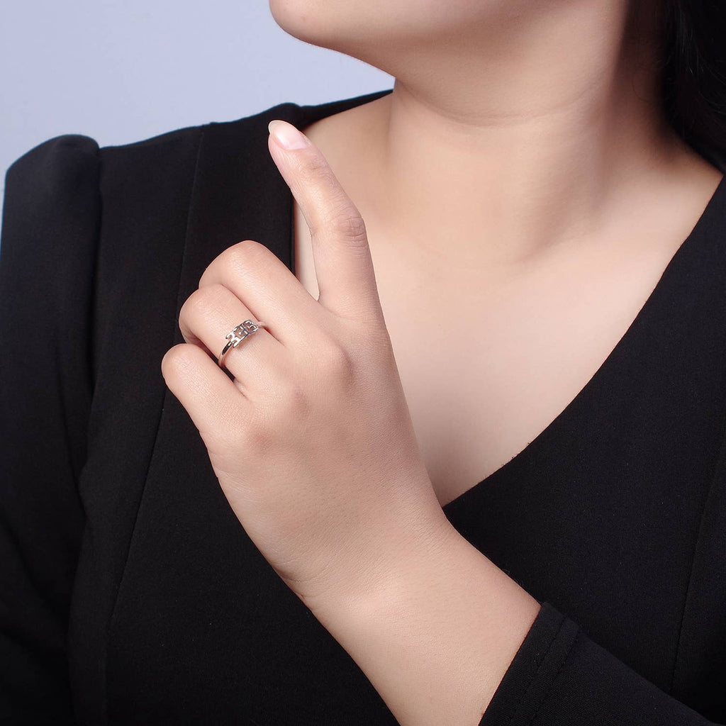 Gold/Silver Number Minimalist Casual Open Ring O2047~O2064