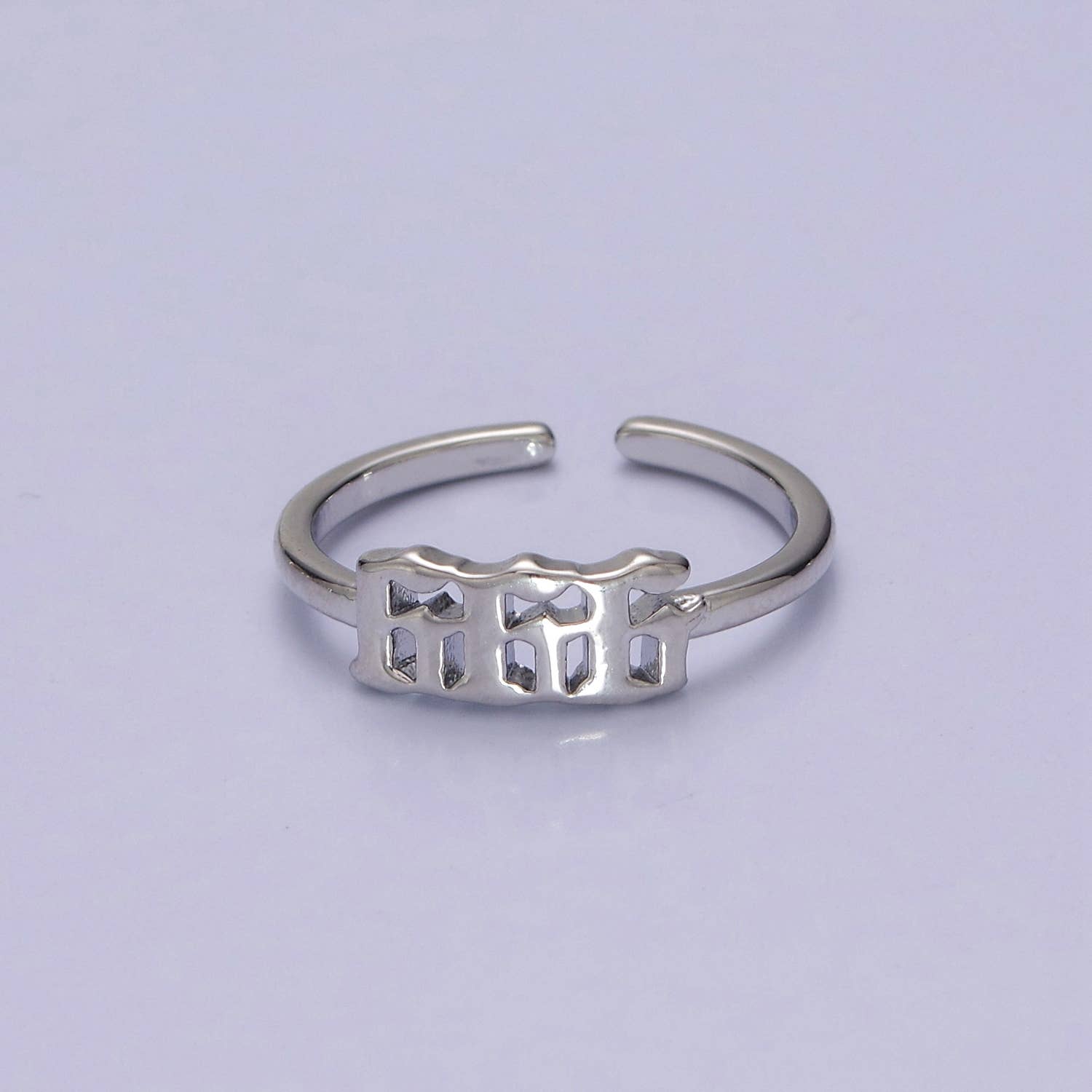 Gold/Silver Number Minimalist Casual Open Ring O2047~O2064