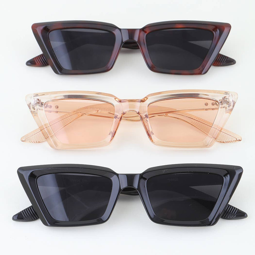 Chic Geometric Cateye Sunglasses