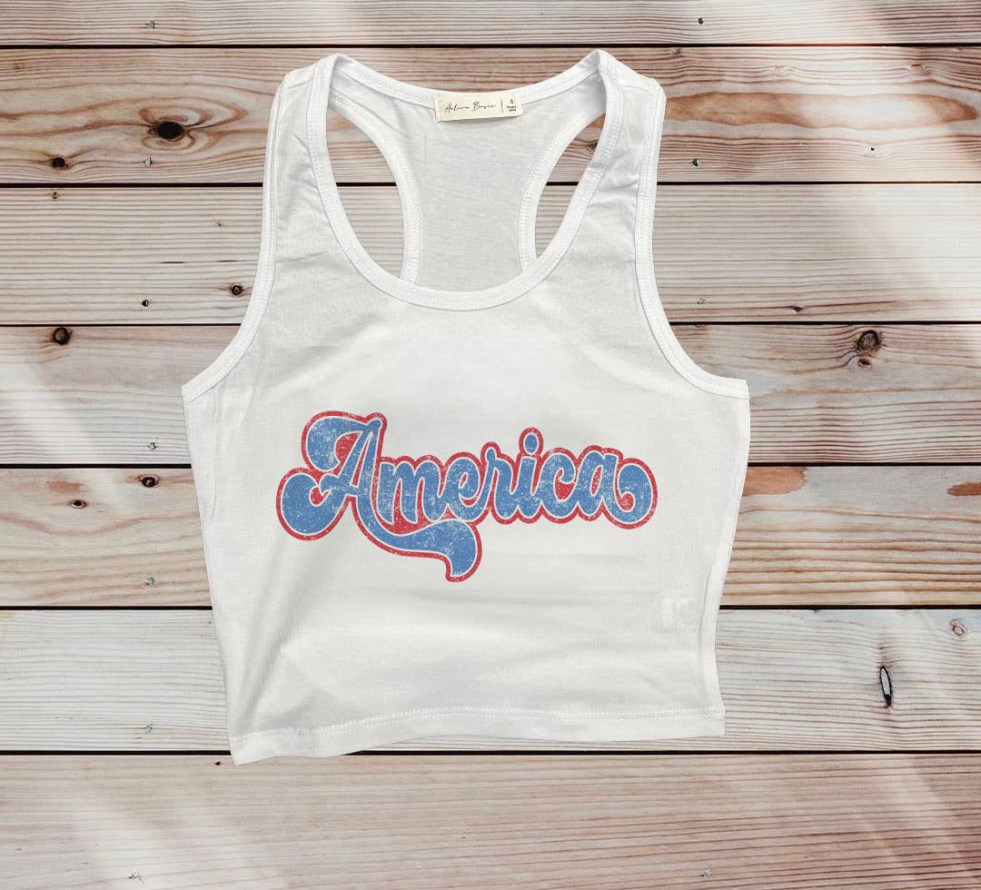 America Crop Tank