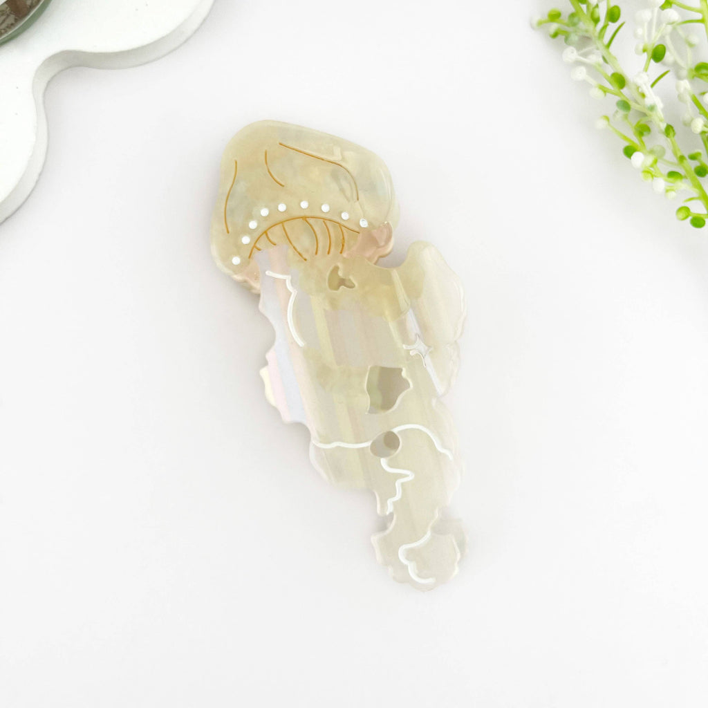 Graceful Jellyfish Acetate Hair Claw Clip