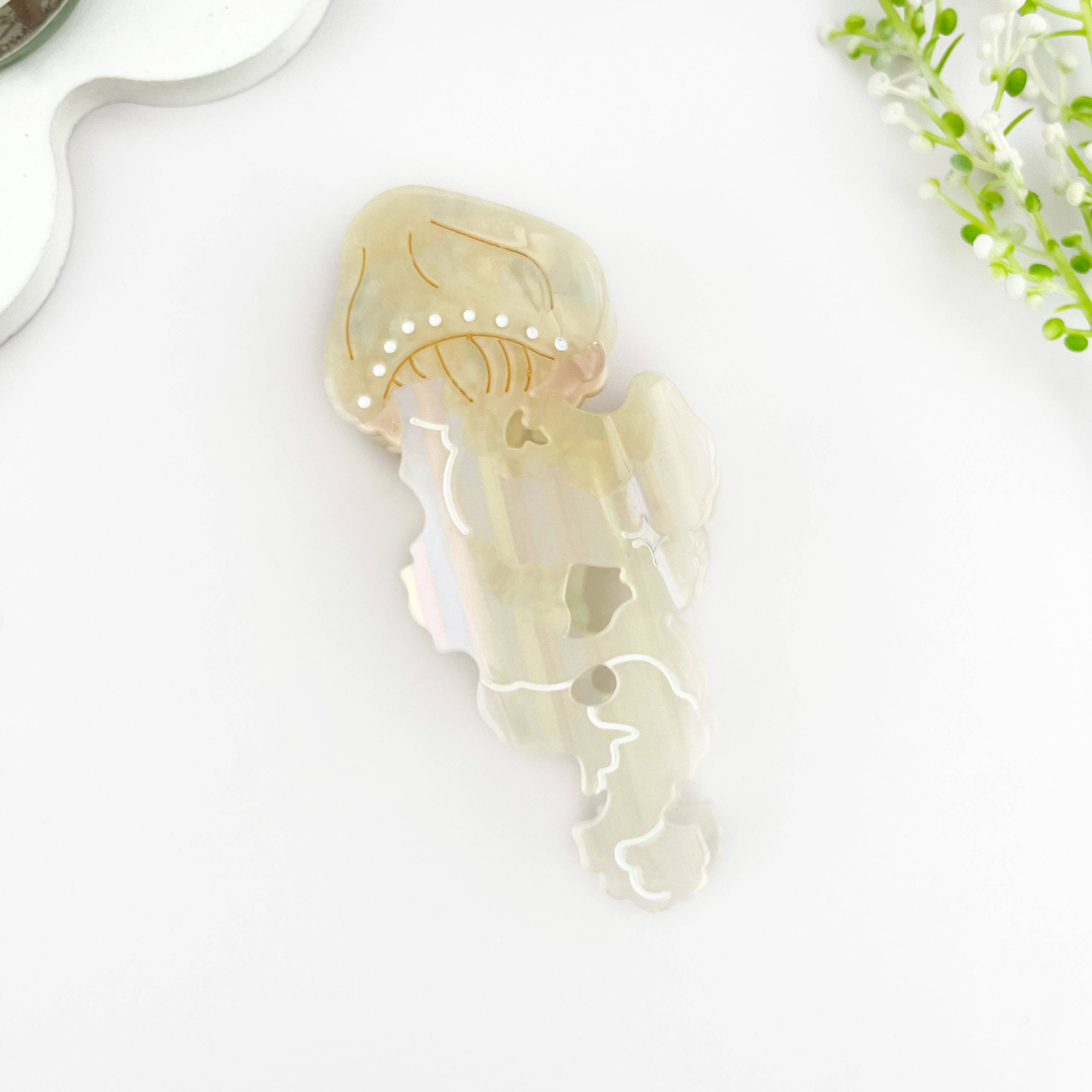 Graceful Jellyfish Acetate Hair Claw Clip