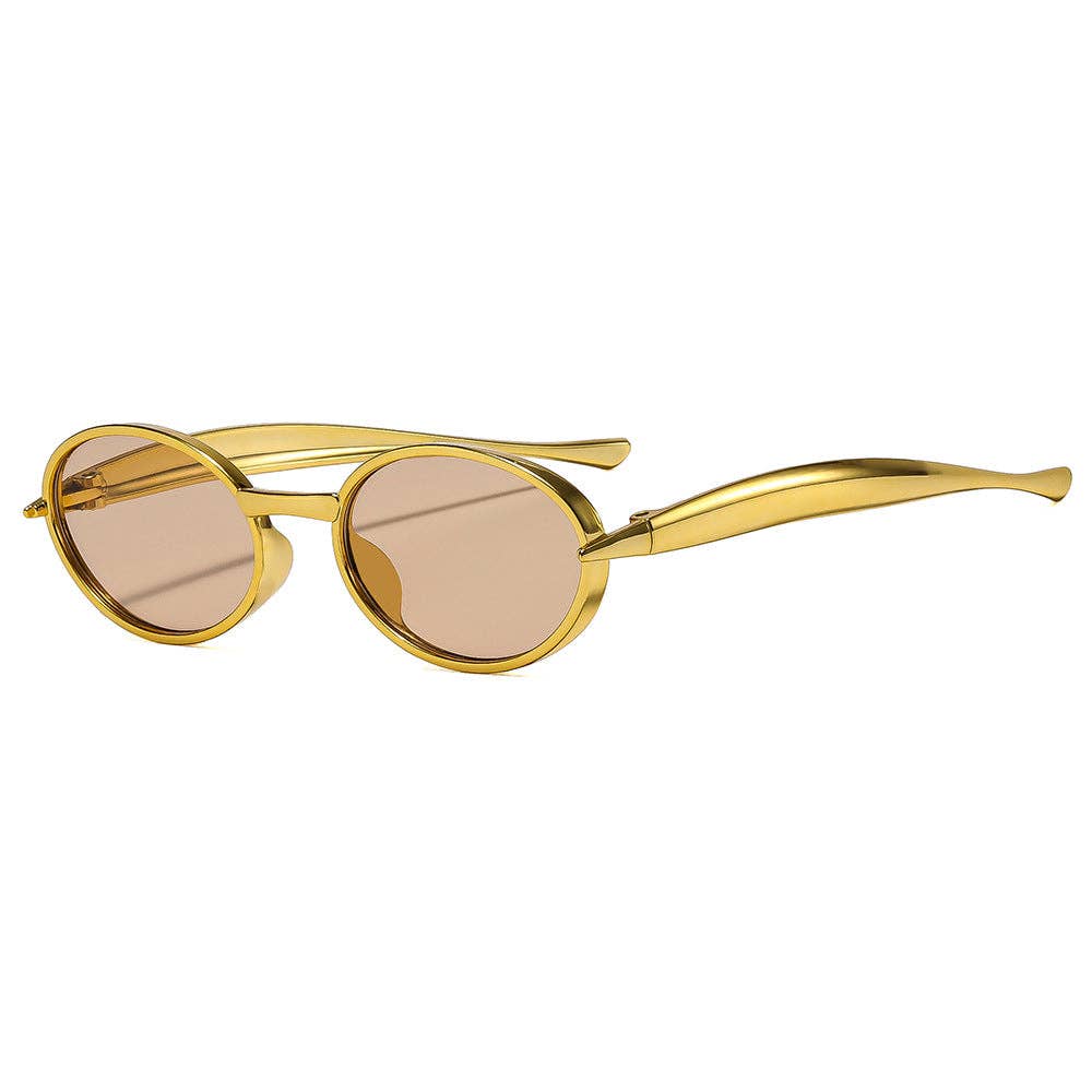 Trendy Oval Sunglasses for Women - Fashionable UV400 Protection
