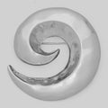 GOLD DIPPED SPIRAL BROOCH PIN