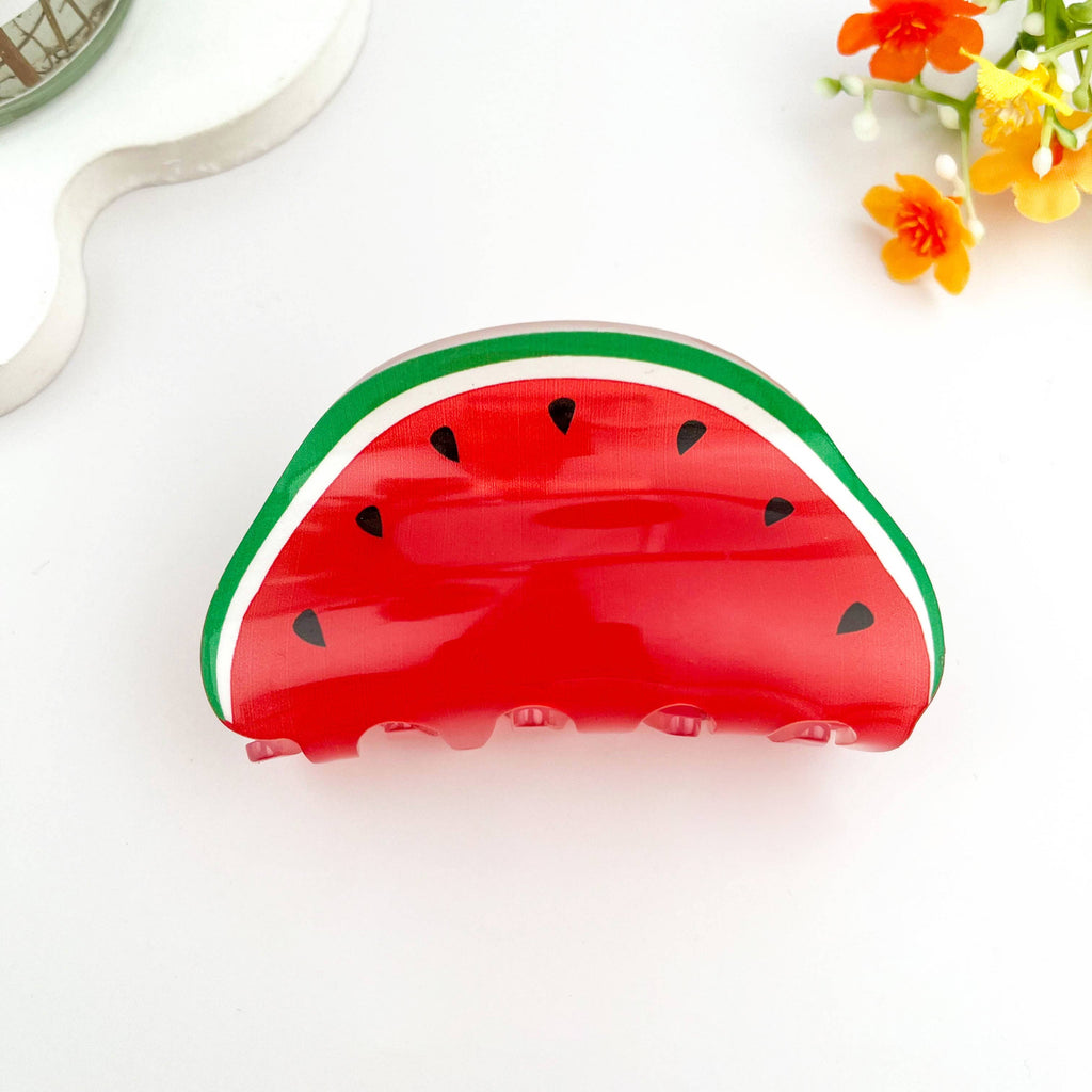 Juicy Watermelon Fruit Hair Claw Clip – Fun Summer Style
