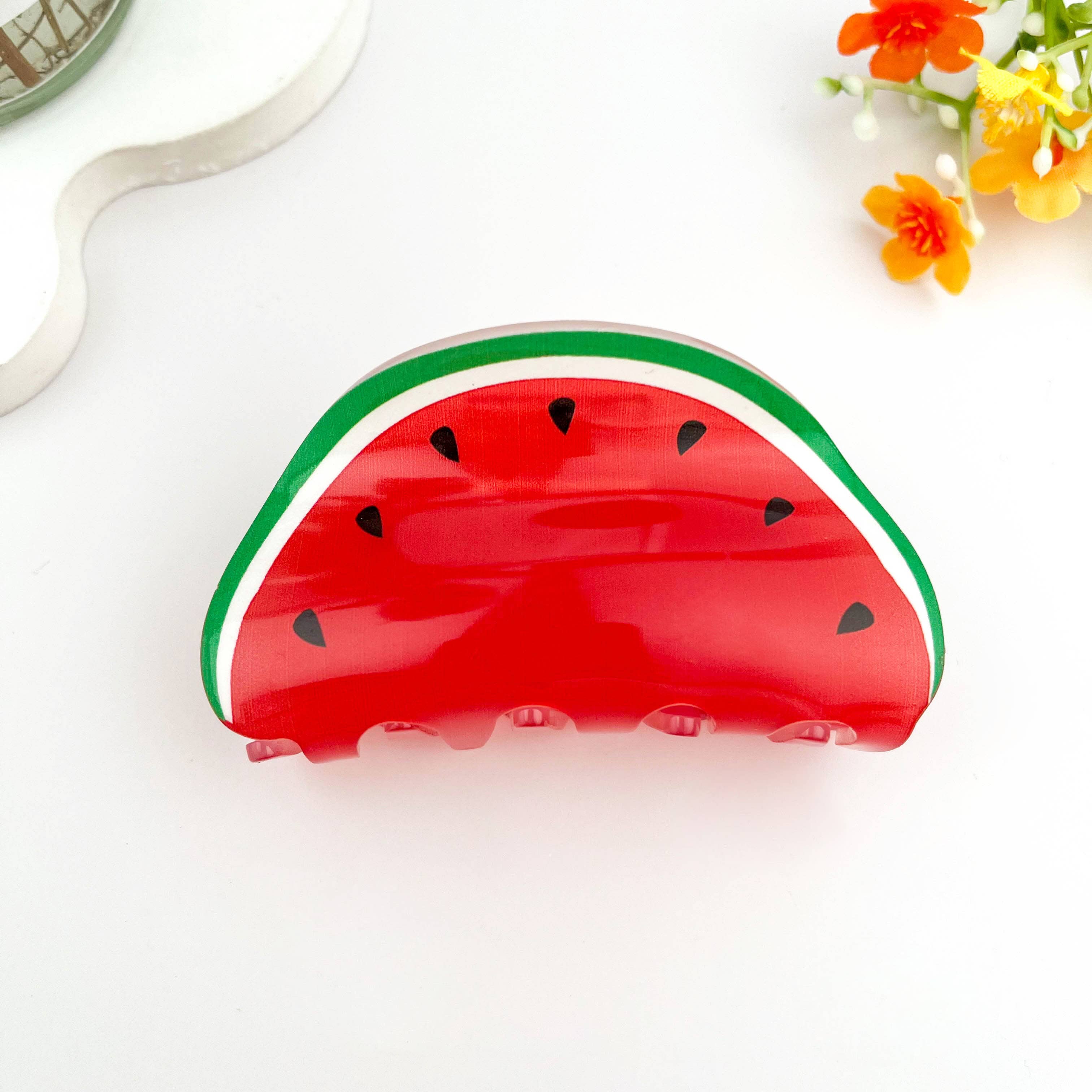 Juicy Watermelon Fruit Hair Claw Clip – Fun Summer Style