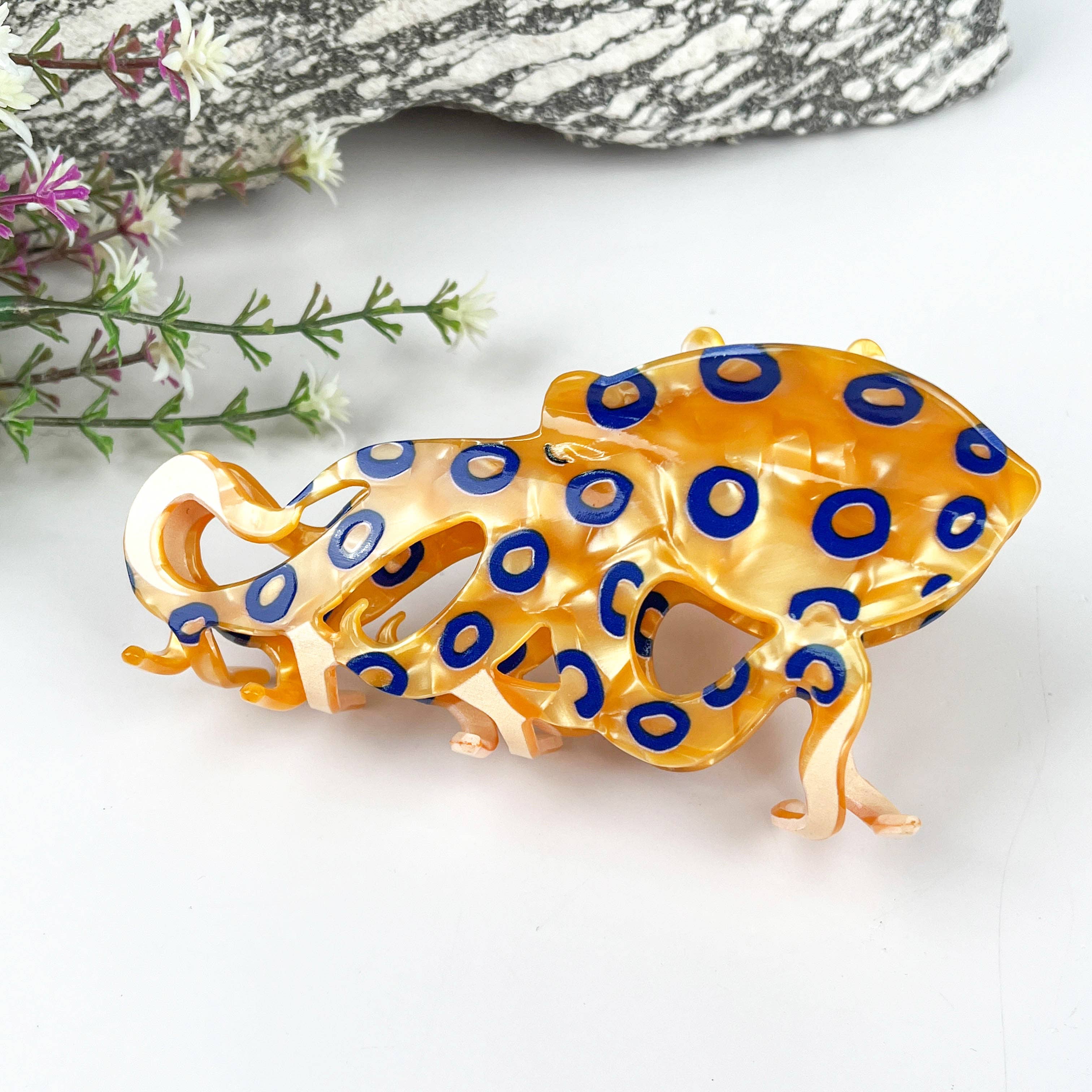 Blue ring octopus and Small Dumbo Octopuses Claw Clip